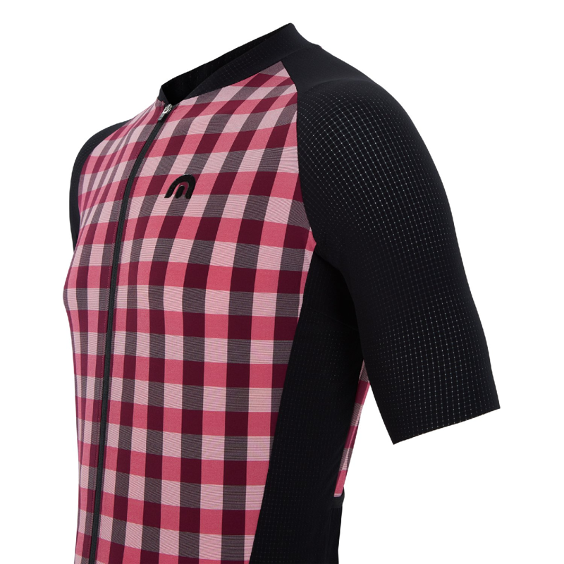 MEGMEISTER AERO WOVEN JERSEY BURGUNDY/PINK-2